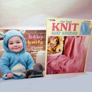 2 books - Baby Knit Afghans and Baby Knit Clothes & Toys Designs